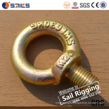 JIS 1168 Yellow Zinc Forged Steel Eye Bolt Fastener